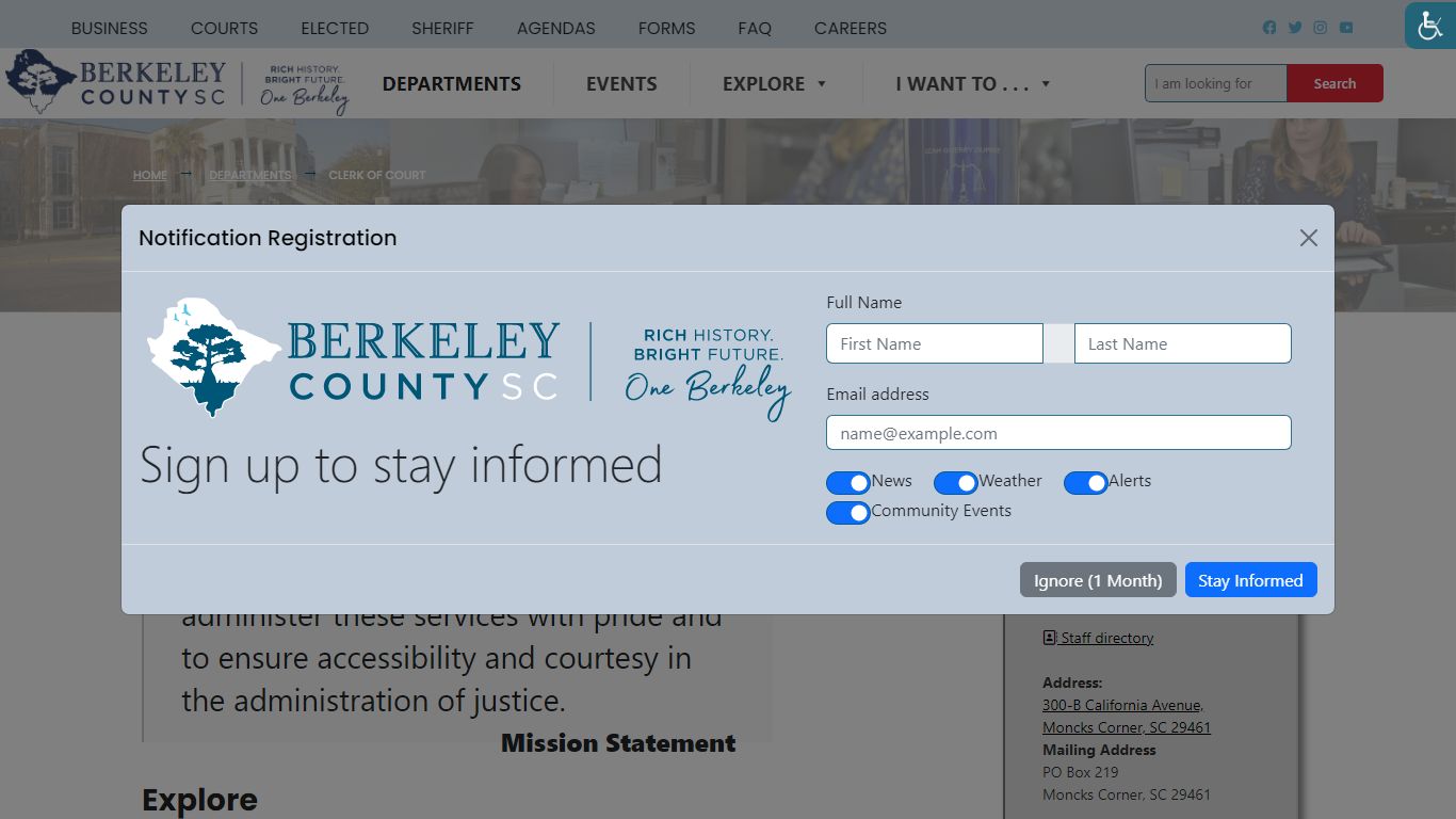 Clerk of Court – Berkeley County Government